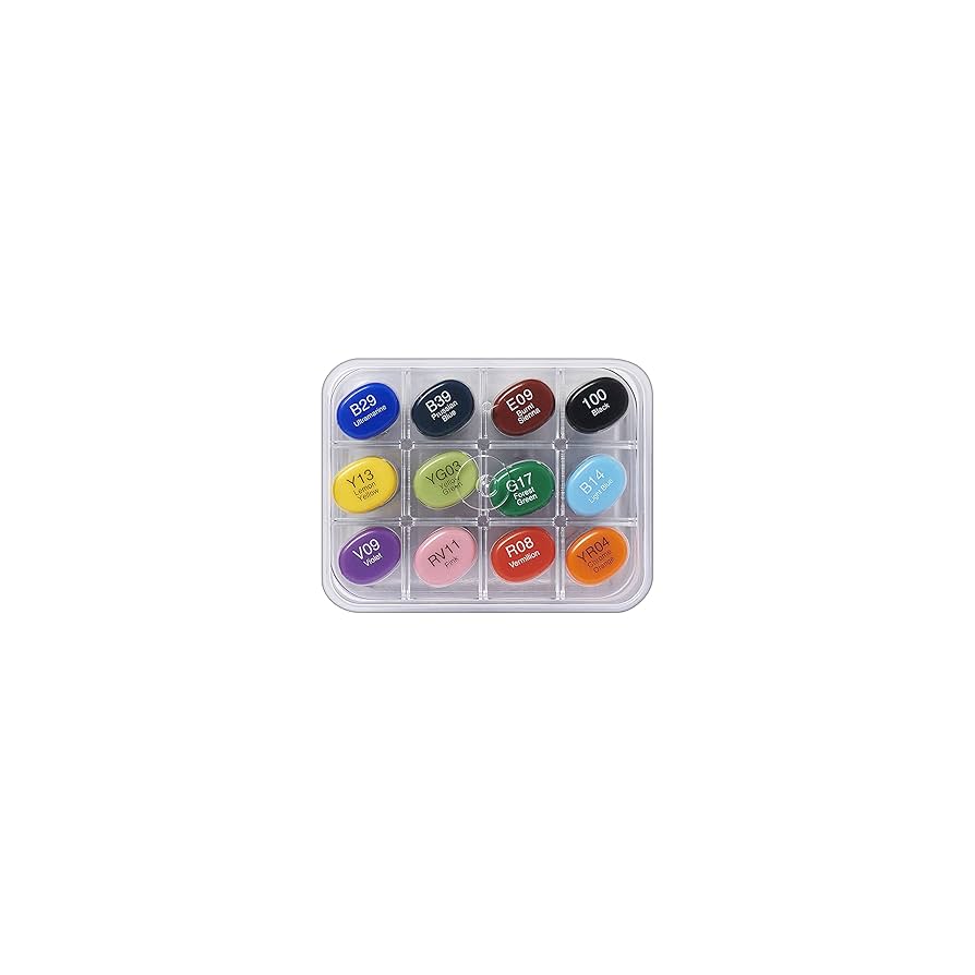 Amazon.co.jp: Too コピック スケッチ 12色セット : 文房具